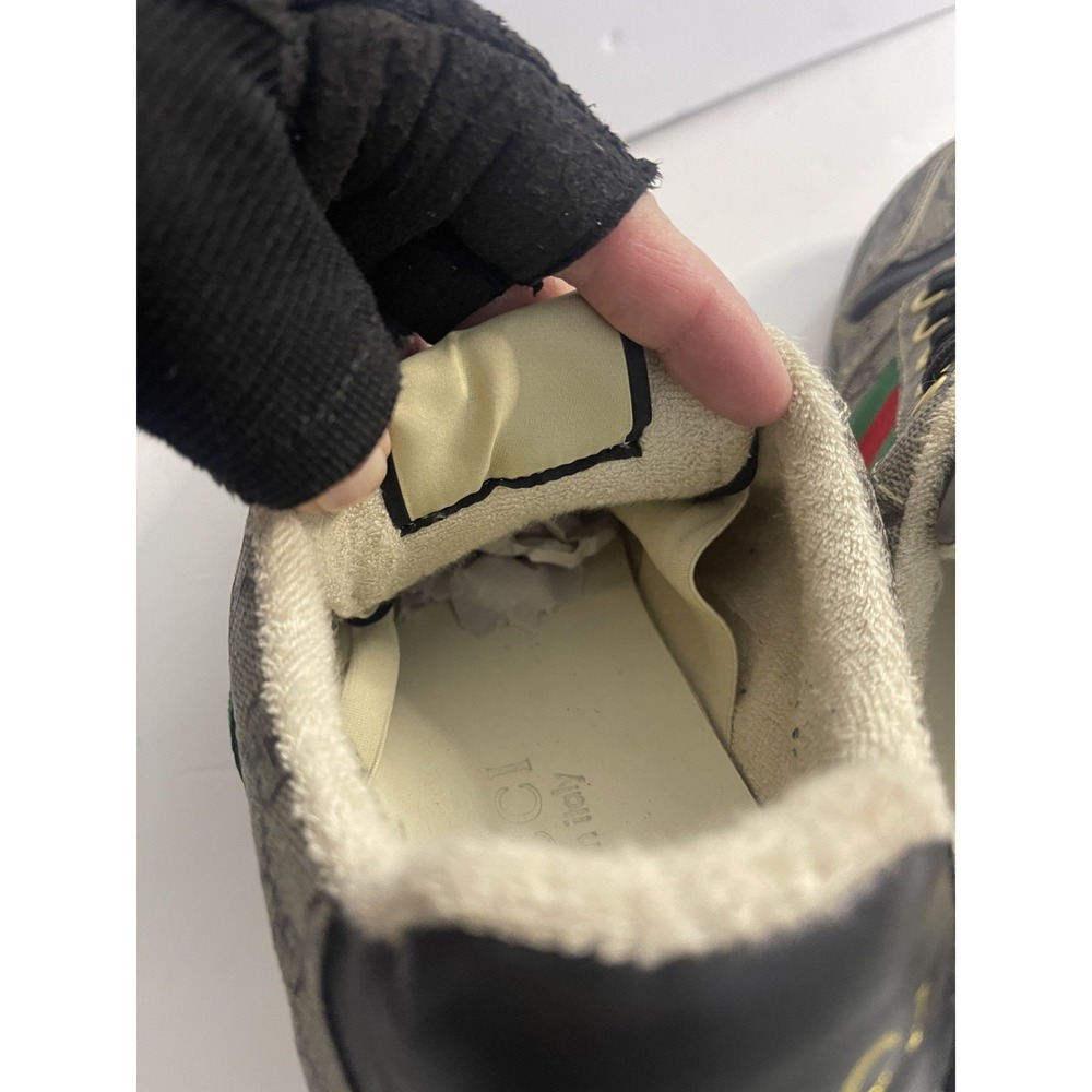 Gucci Screener GG Canvas Low-Top Sneakers Size 10 - Picture 13 of 16